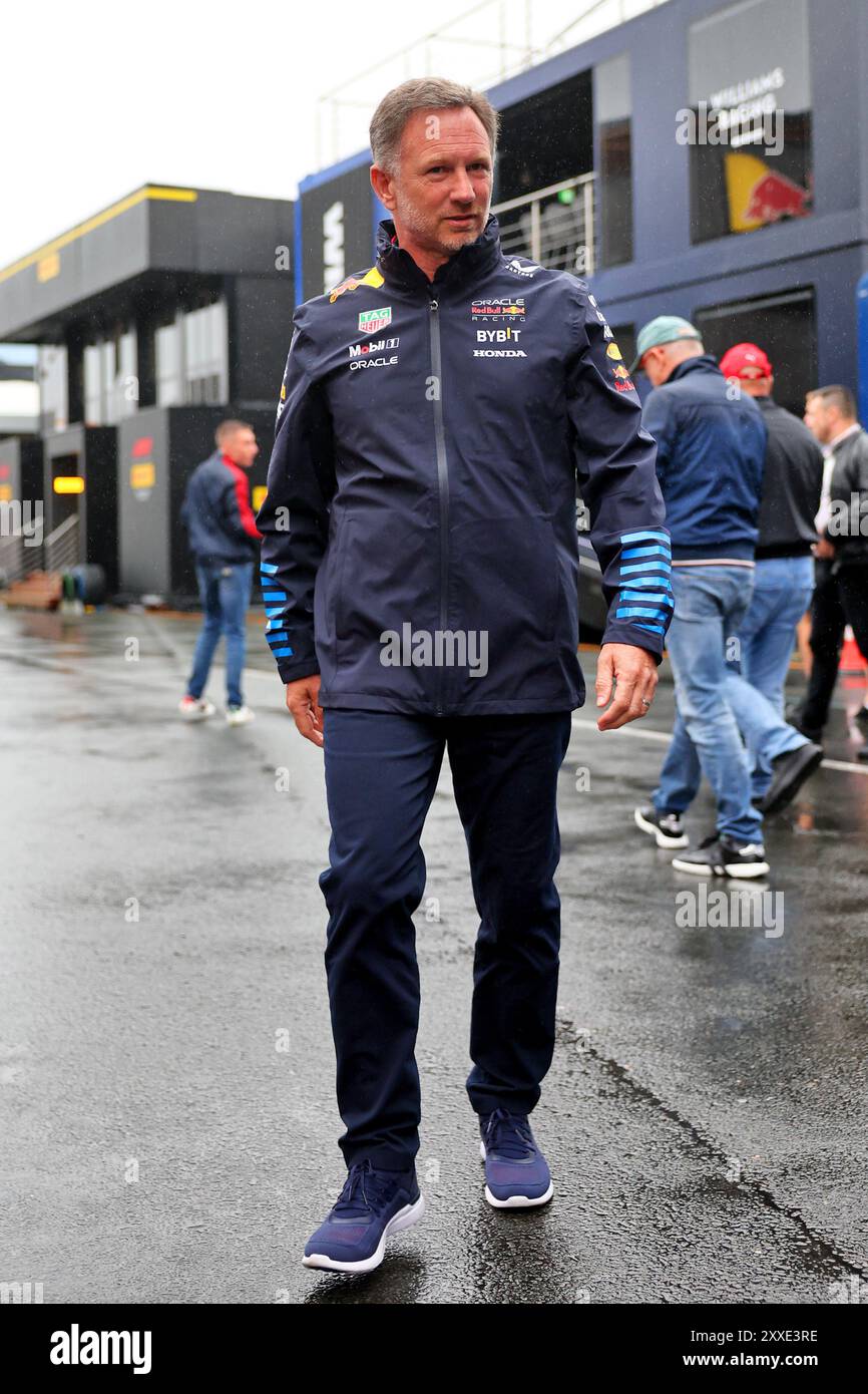Zandvoort, pays-Bas. 24 août 2024. Christian Horner (GBR) Red Bull Racing Team principal. 24.08.2024. Championnat du monde de formule 1, Rd 15, Grand Prix des pays-Bas, Zandvoort, pays-Bas, jour de qualification. Le crédit photo devrait se lire : XPB/Alamy Live News. Banque D'Images
