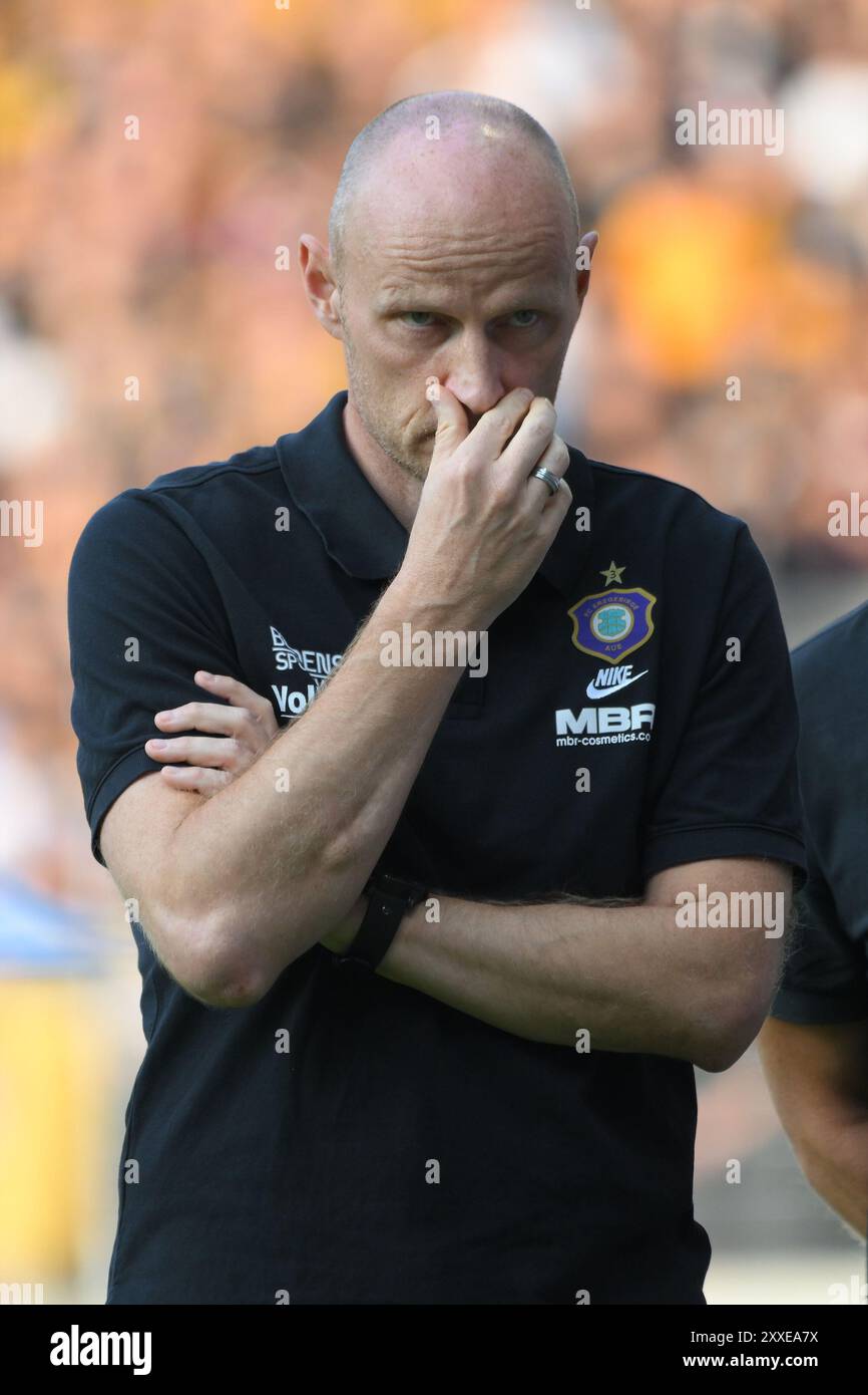 Matthias Heidrich (Geschaeftsfuehrer Sport, FC Erzgebirge Aue). FC Erzgebirge Aue v. SG Dynamo Dresde, Fussball, 3. Liga, 3. Spieltag, saison 2024/2025, 23.08.2024 LA RÉGLEMENTATION DFB/DFL INTERDIT TOUTE UTILISATION DE PHOTOGRAPHIES COMME SÉQUENCES D'IMAGES ET/OU QUASI-VIDÉO Foto : Eibner-Pressefoto/Bert Harzer Banque D'Images