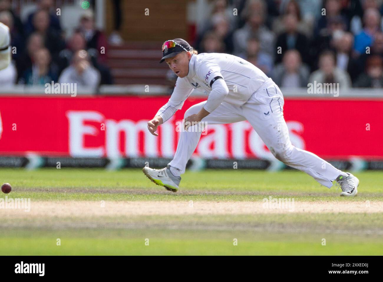 Old Trafford, Manchester le samedi 24 août 2024. Ollie Pope #80 de l'Angleterre lors du 1er Rothesay test match entre l'Angleterre et le Sri Lanka à Emirates Old Trafford, Manchester le samedi 24 août 2024. (Photo : Mike Morese | mi News) crédit : MI News & Sport /Alamy Live News Banque D'Images