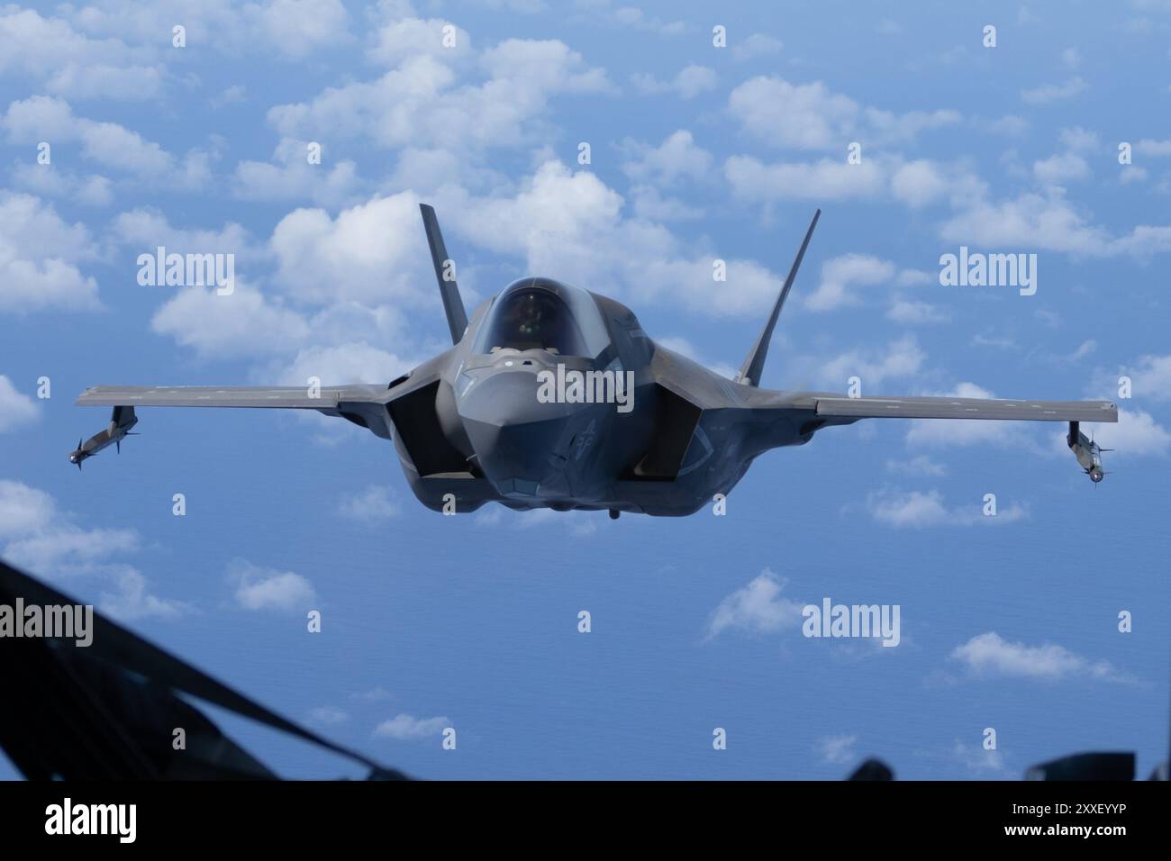 Avion de chasse d'attaque F-35B Lightning II du corps des Marines affecté au Marine Fighter Attack Squadron (VMFA) 121, 31st Marine Expeditionary Unit, fl Banque D'Images