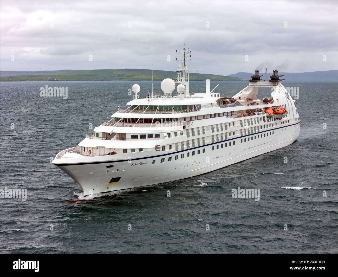 Star Pride est un navire de croisière exploité par Windstar Cruises. Banque D'Images