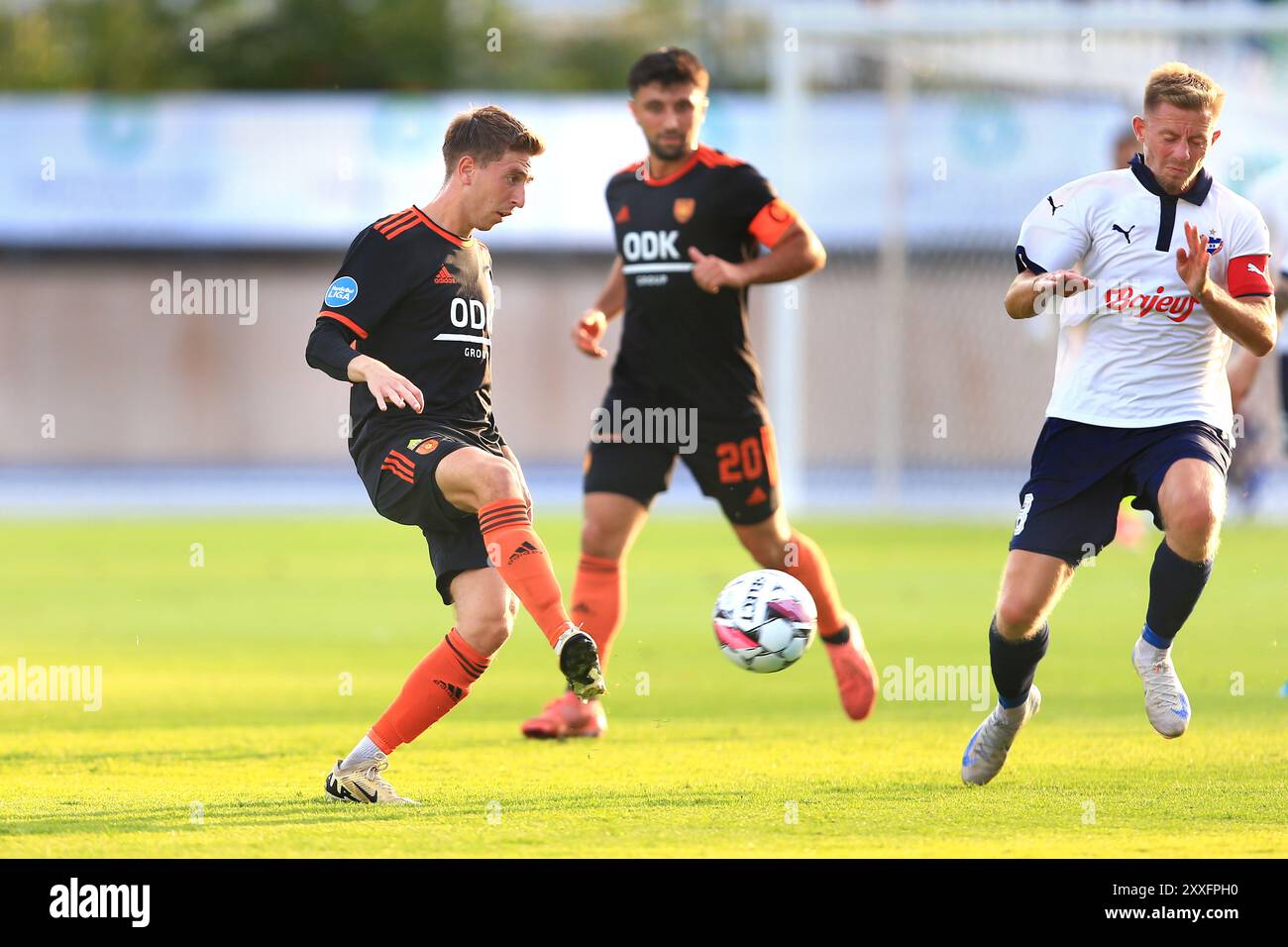 Copenhague, Danemark. 23 août 2024. Alessio Alicino (34) de Hilleroed Fodbold vu lors du match NordicBet Liga entre B.93 et Hilleroed Fodbold au stade d'Osterbro à Copenhague. Banque D'Images