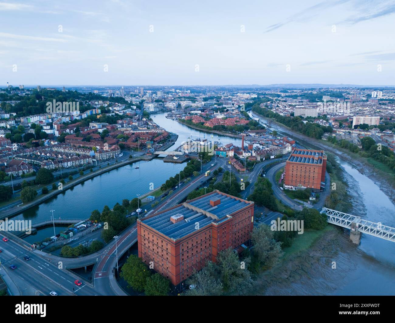 Port flottant de Bristol dans le bassin Cumberland. Bristol, Royaume-Uni. Banque D'Images