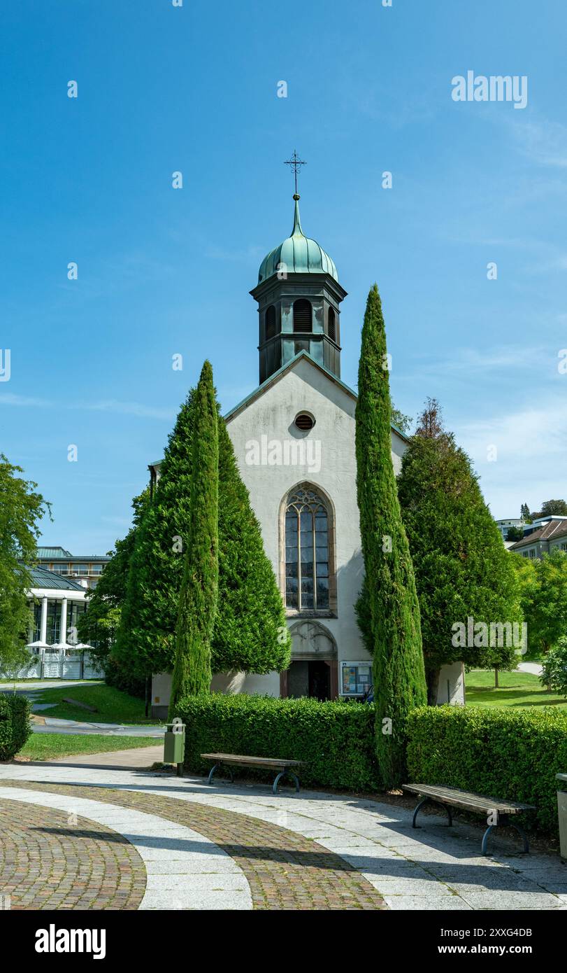 L'église de l'hôpital dans le quartier de Baden Baden. Baden Wuerttemberg, Allemagne, Europe Banque D'Images