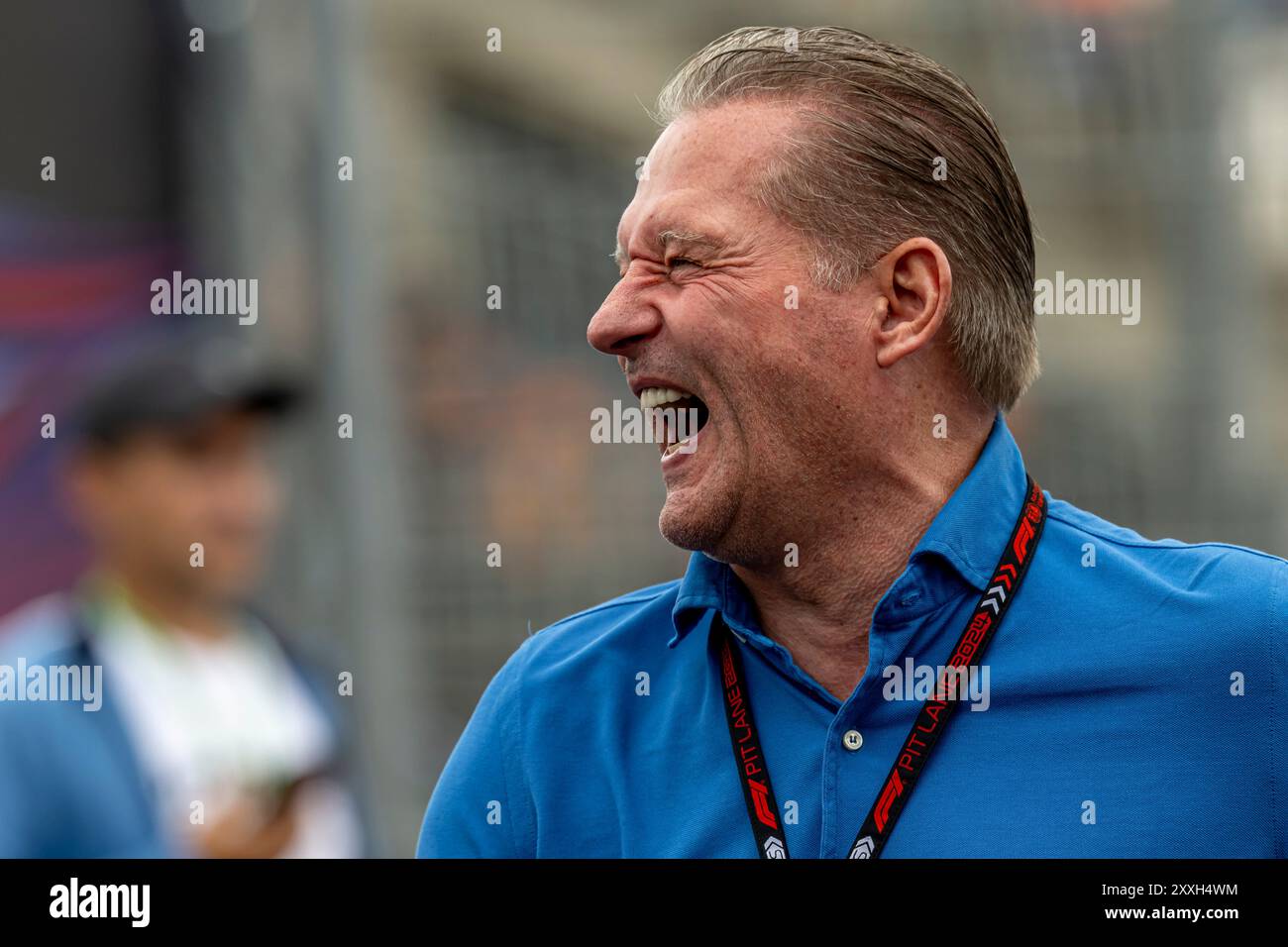 Zandvoort, pays-Bas, 24 août 2024, Jos Verstappen, le père de Max Verstappen participant aux qualifications, 15e manche du championnat de formule 1 2024. Crédit : Michael Potts/Alamy Live News Banque D'Images