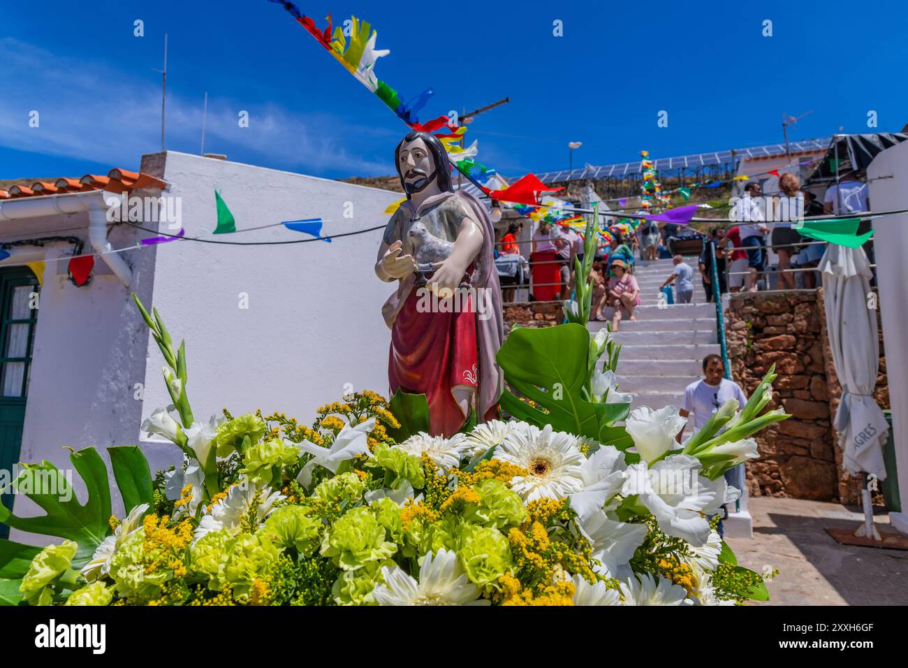 Île de Berlenga, Portugal : 22 juin 2024 : Festival en l'honneur de Saint Jean Baptiste, sur l'île de Berlenga, Peniche. Portugal Banque D'Images