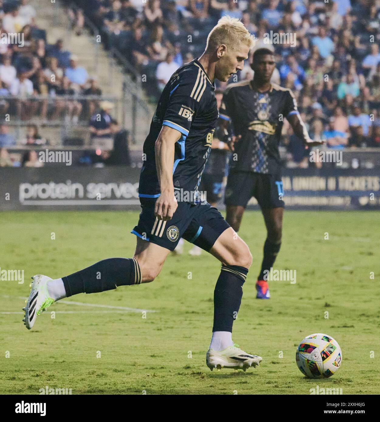 CHESTER, PA, États-Unis - 20 JUILLET 2024 : MLS match entre Philadelphia Union et Nashville SC au Subaru Park. ***USAGE ÉDITORIAL SEULEMENT*** Banque D'Images