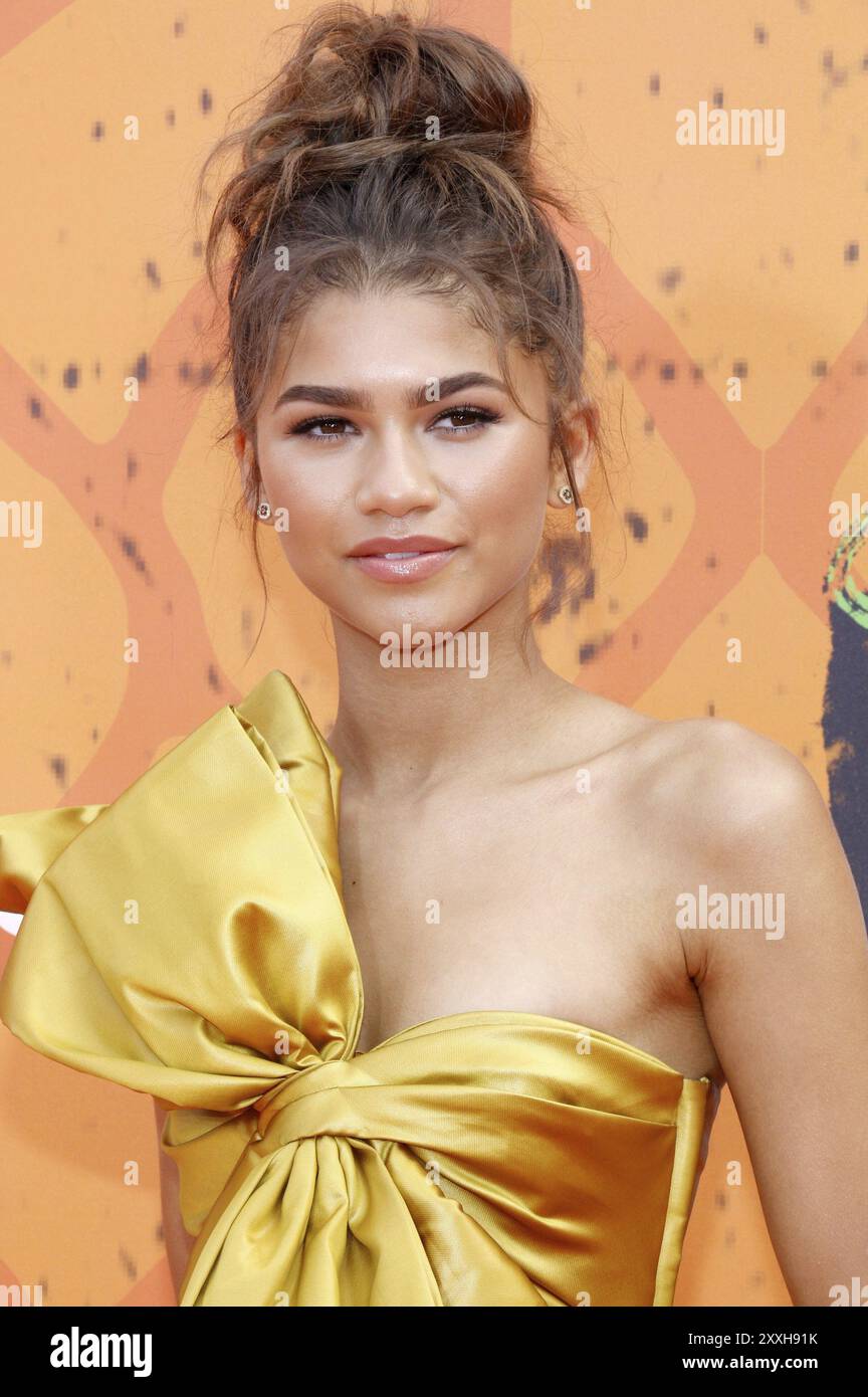 Zendaya Coleman aux Nickelodeon Kids' Choice Sports Awards 2016 qui se sont tenus au Pavillon Pauley de l'UCLA à Westwood, États-Unis, le 14 juillet 2016 Banque D'Images