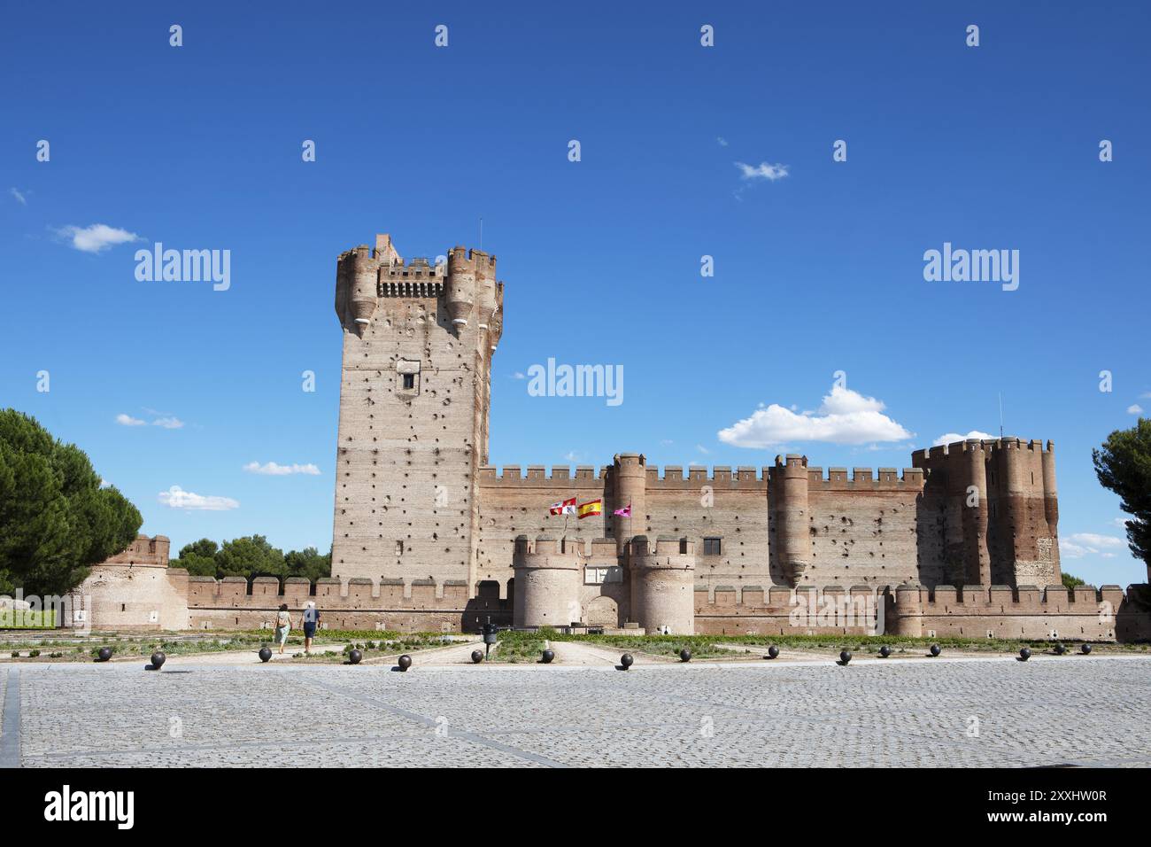 Castillo de la Mota, château médiéval et forteresse à Medina del Campo, province de Valladolid, Castille-et-Léon, Espagne, Europe Banque D'Images