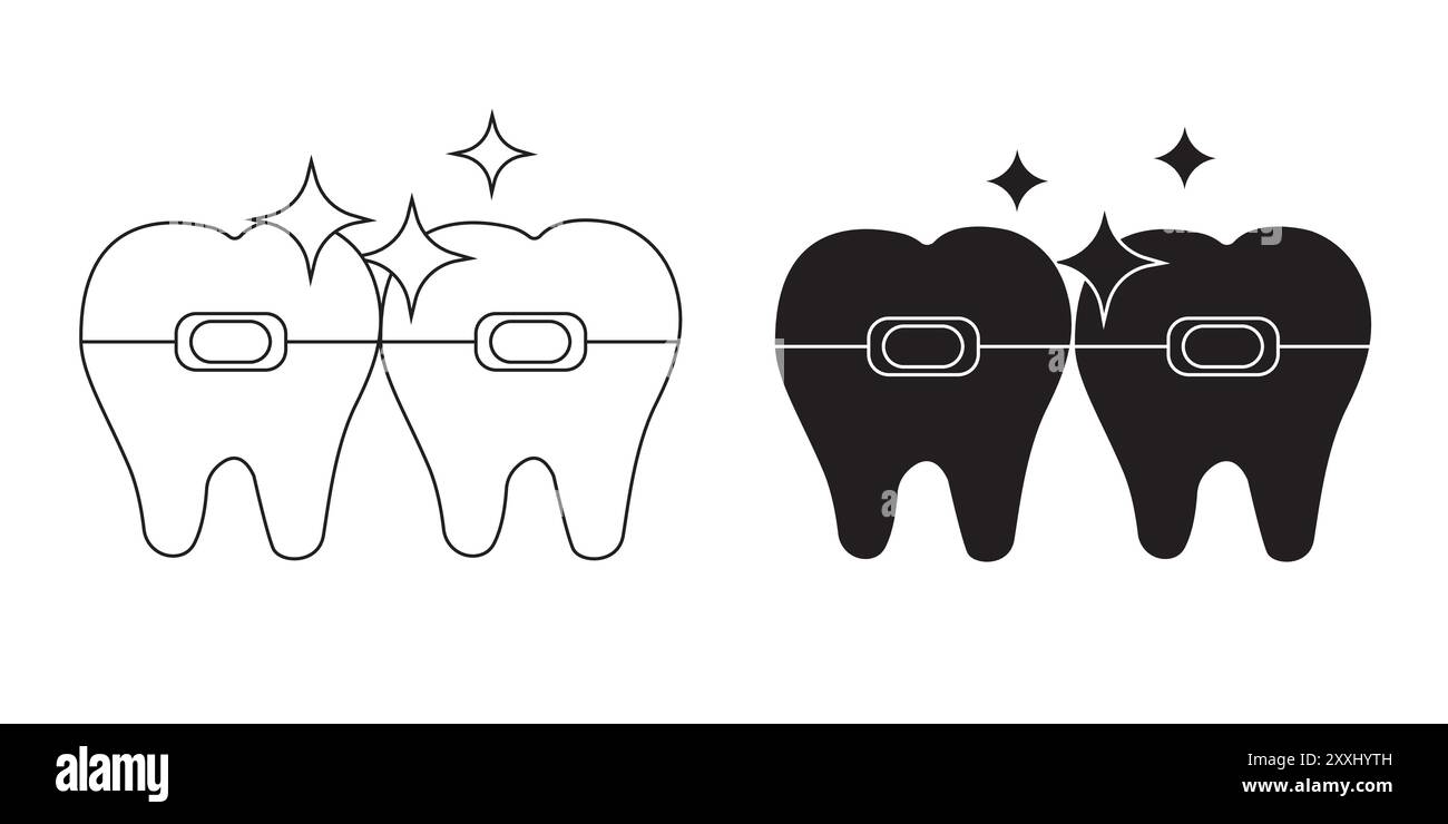 icône de dent, vecteur d'icône de dent isolé sur fond blanc. image d'icône de dent, illustration d'icône de dent Illustration de Vecteur