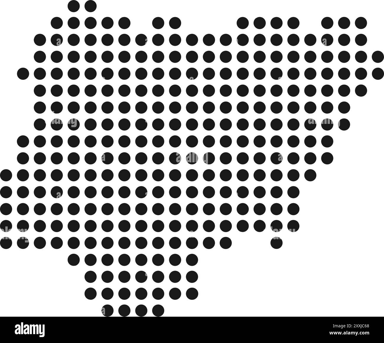 Conception d'illustration de carte d'icône de pays Nigeria Illustration de Vecteur