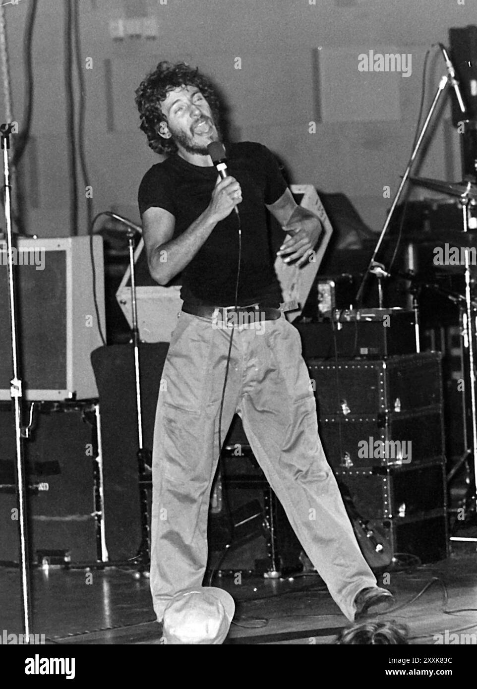 BRUCE SPRINGSTEEN artiste américain lors d'un concert à Stockholm en Suède Banque D'Images