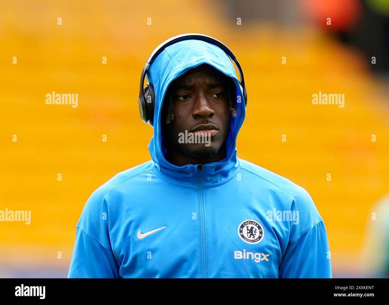 Wolverhampton, Royaume-Uni. 25 août 2024. Noni Madueke de Chelsea lors du match de premier League à Molineux, Wolverhampton. Le crédit photo devrait se lire : Andrew Yates/Sportimage crédit : Sportimage Ltd/Alamy Live News Banque D'Images