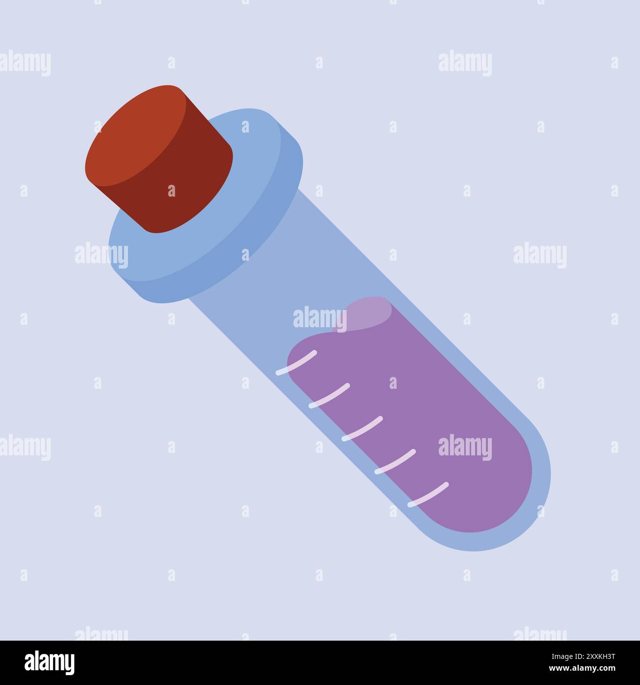 Vecteur d'icône de tube à essai. vecteur de chimie de tube à essai. illustration de l'éducation chimique du tube à essai Illustration de Vecteur