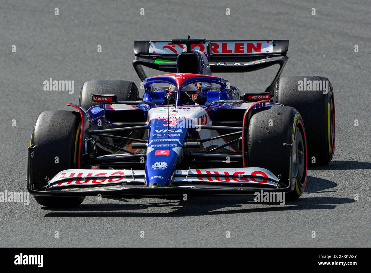 Zandvoort, pays-Bas. 25 août 2024. ZANDVOORT, PAYS-BAS - AOÛT 25 : Daniel Ricciardo de RB en compétition dans le Grand Prix de F1 - Heineken Dutch GP le 25 août 2024 à Zandvoort, pays-Bas. (Photo par Andre Weening/Orange Pictures) crédit : dpa/Alamy Live News Banque D'Images
