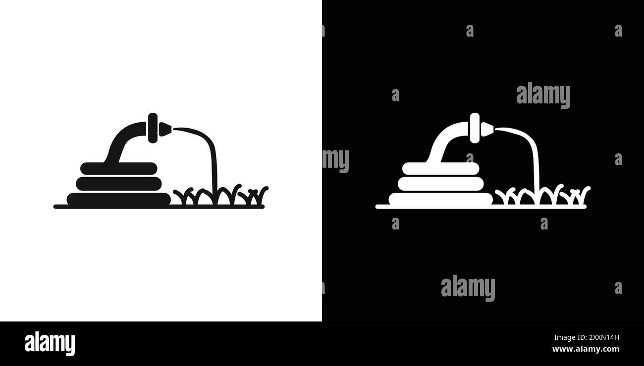 collection d'ensemble de logo vectoriel d'icône de tuyau d'arrosage ou groupe de paquet de paquet Illustration de Vecteur