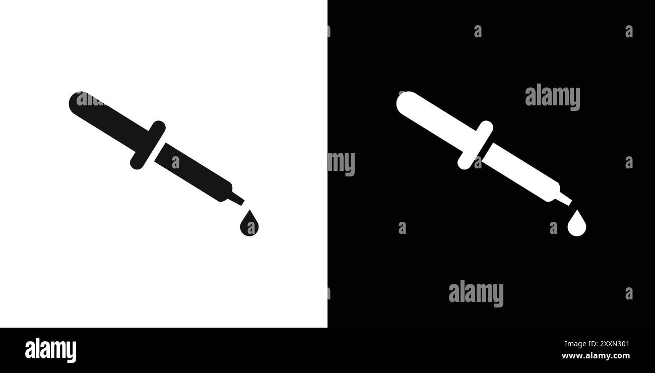 collection d'ensemble de logo de vecteur d'icône de pipette ou groupe de paquet de paquet Illustration de Vecteur