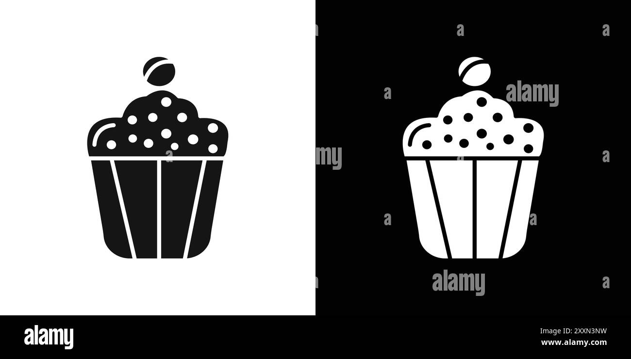 Collection d'ensemble de logo vectoriel d'icône de muffin ou groupe de paquet de paquet Illustration de Vecteur