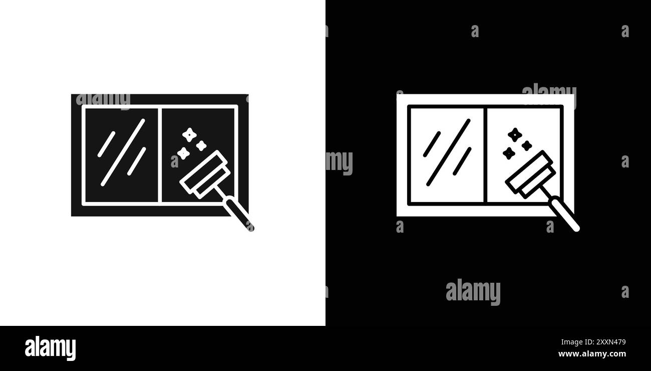 Collection de jeux de logos vectoriels d'icône de nettoyage de Windows ou groupe de packs groupés Illustration de Vecteur