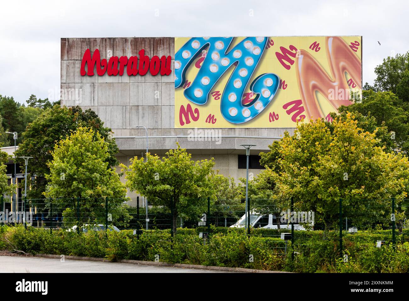 Signes et symboles, Marabou, Mondelez Sverige AB, Upplands Väsby, Suède. Banque D'Images