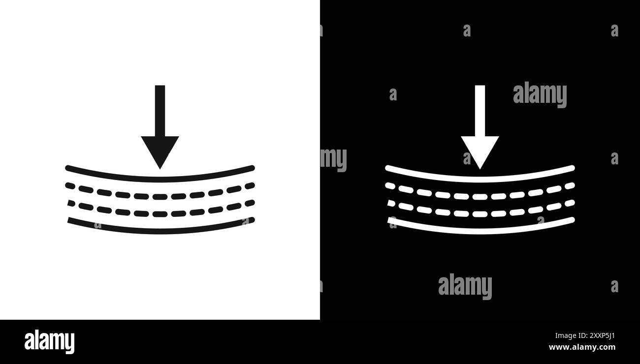 Icône de matériau de résilience vecteur d'art de ligne noire en noir et blanc contour set signe de collection Illustration de Vecteur Icône de matériau de résilience vecteur d'art de ligne noire en noir et blanc contour set signe de collection Illustration de Vecteur