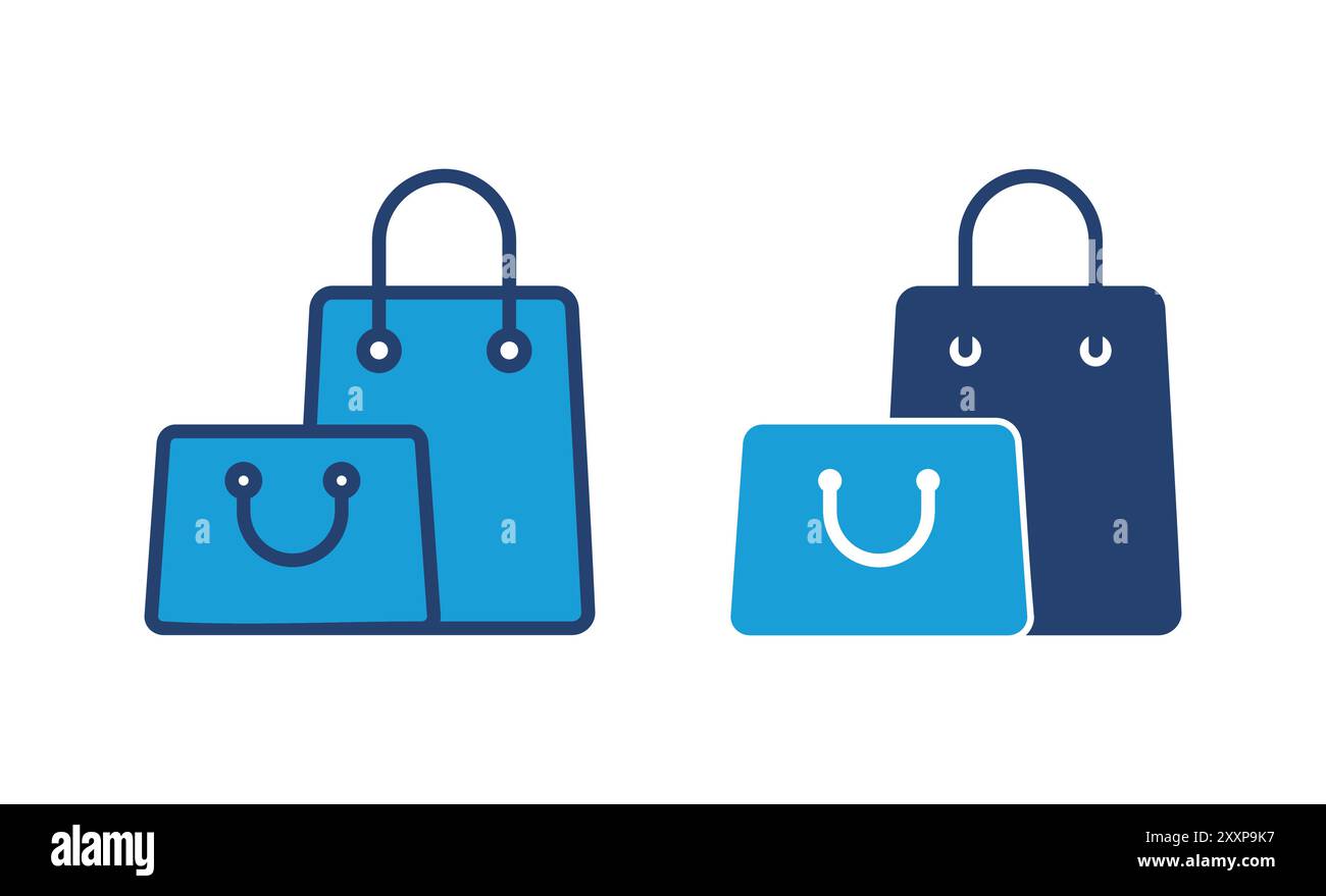 Vecteur d'icône de sac d'achats. vecteur d'icône shopping Illustration de Vecteur