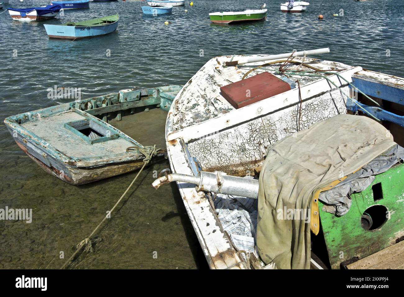 La station balnéaire la plus ancienne et la plus connue de Puerto del Carmen est située dans le sud-est de l'île Canaries de Lanzarote. Dans les années 1960, le f Banque D'Images