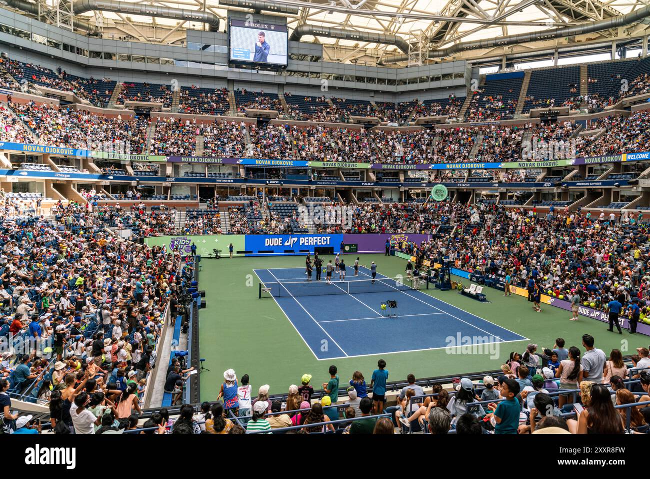 Flushing NY, États-Unis. 24 août 2024. US Open 2024 Arthur Ashe Kids’ Day Banque D'Images Flushing NY, États-Unis. 24 août 2024. US Open 2024 Arthur Ashe Kids’ Day Banque D'Images