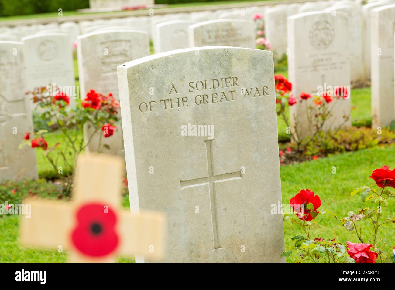 Le cimetière de Connaught est un cimetière de la somme en France commémorant les soldats britanniques et du Commonwealth qui ont combattu lors de la bataille de somme Banque D'Images