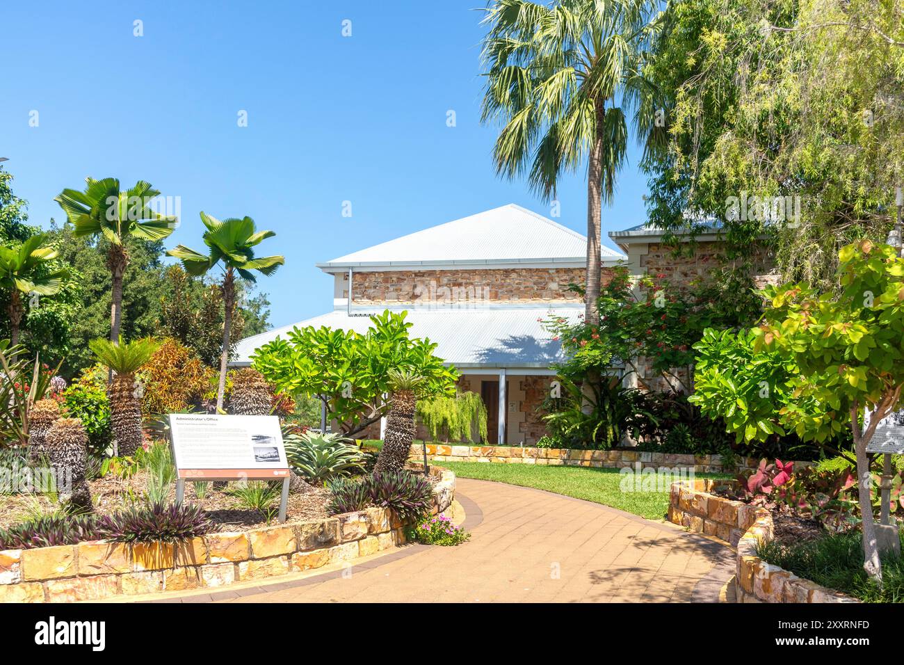 Historic Administrator's Office (ancien palais de justice), Smith Street, CBD, ville de Darwin, territoire du Nord, Australie Banque D'Images