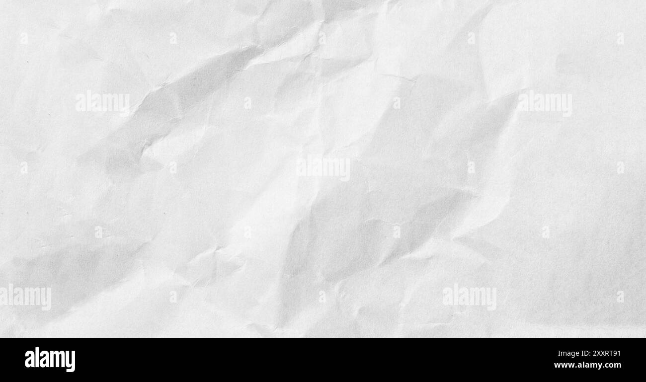 Fond de papier d'art blanc froissé pour concevoir votre concept de texture. Banque D'Images