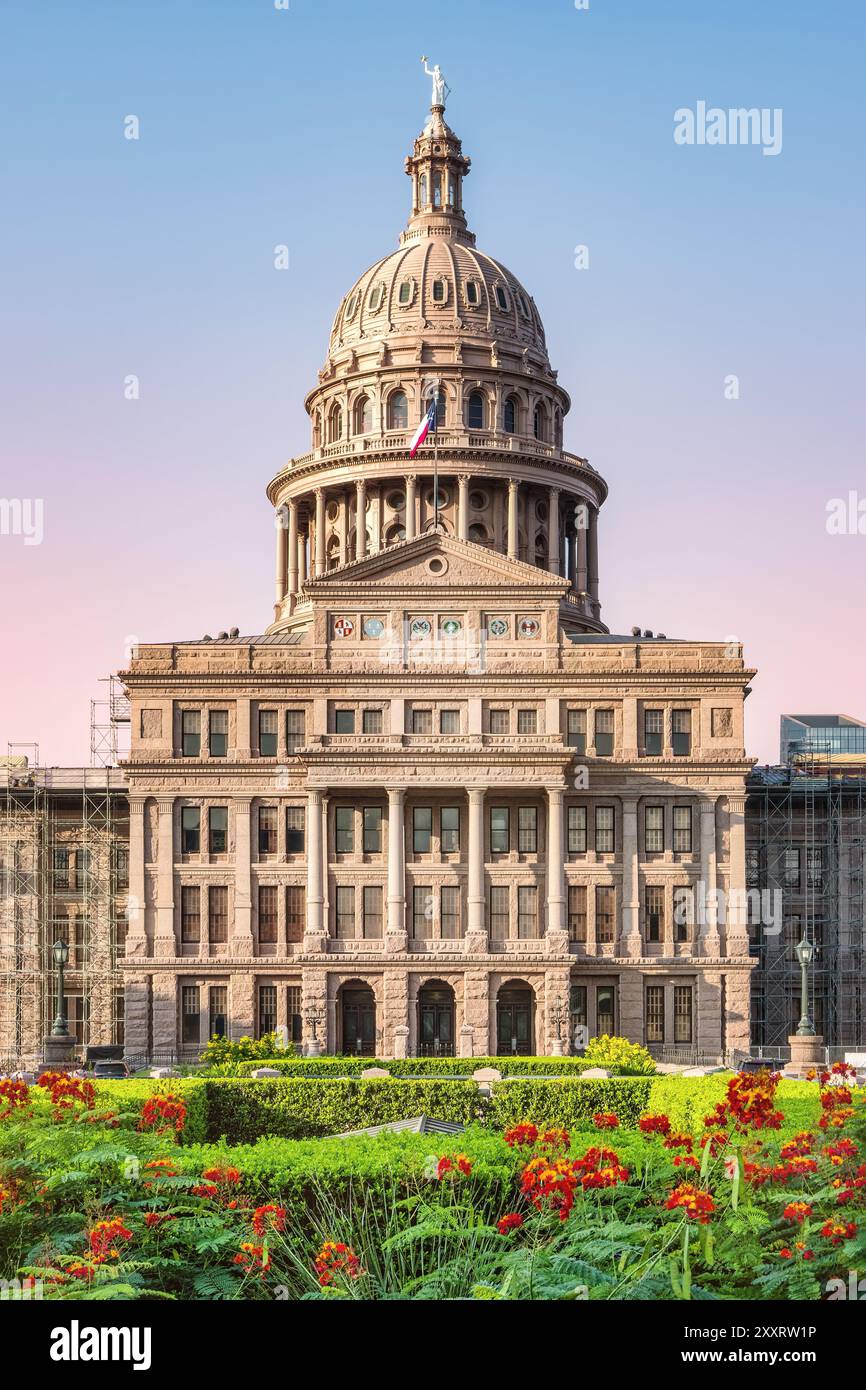 Texas State Capitol à Austin, Texas, États-Unis. Banque D'Images