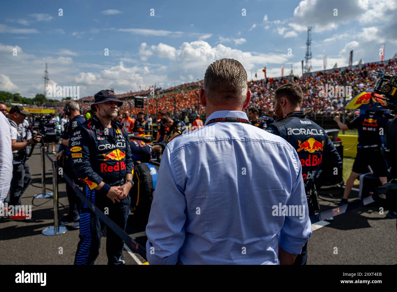 HUNGARORING, HONGRIE - 21 JUILLET : Jos Verstappen, le père de Max Verstappen, lors du Grand Prix de Hongrie à Hungaroring le dimanche 21 juillet 2024 à Mogyorod, Hongrie. (Photo de Michael Potts/BSR Agency) crédit : Orange pics BV/Alamy Live News Banque D'Images