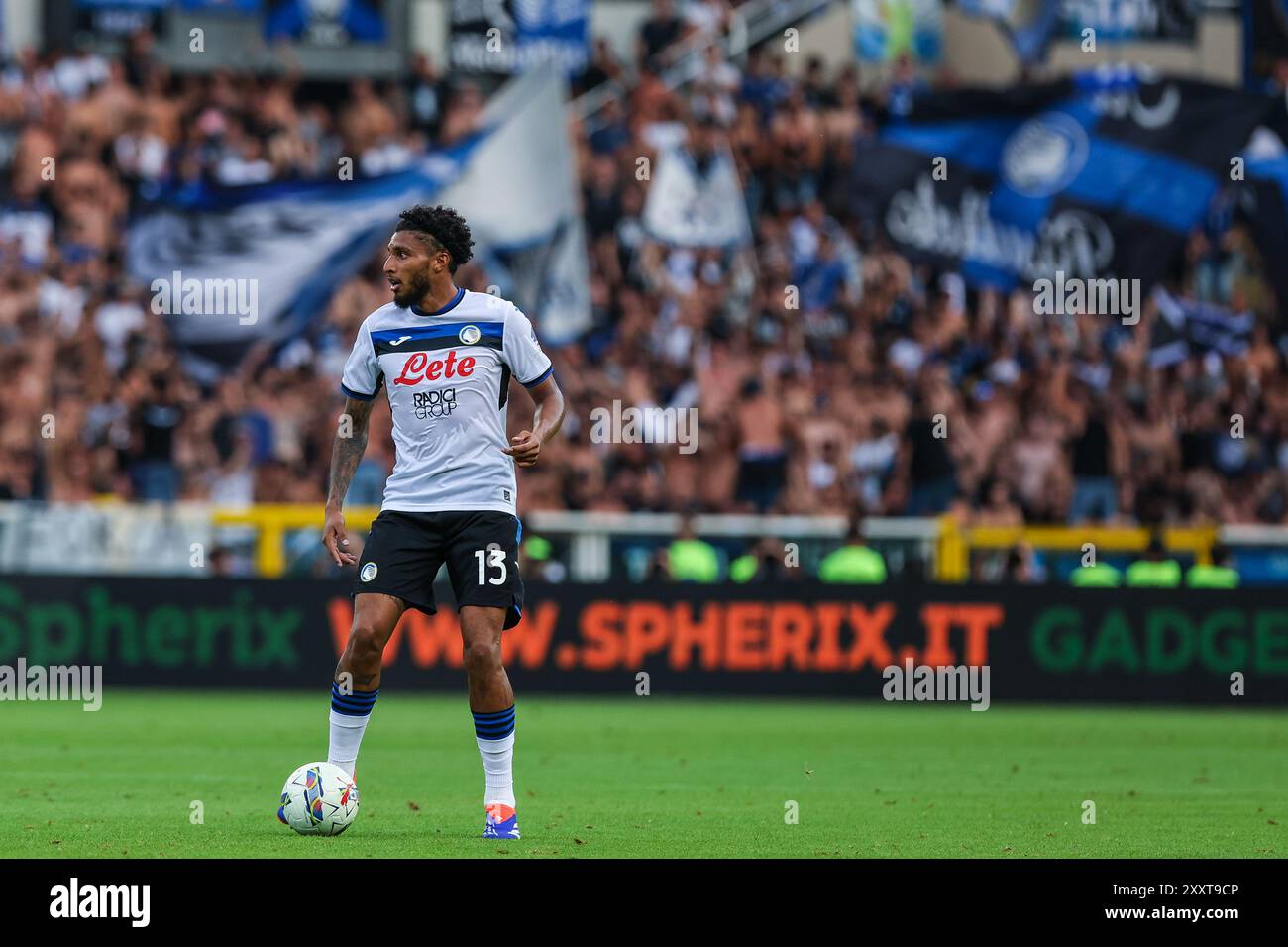 Turin, Italie. 25 août 2024. Ederson Jose dos Santos Lourenco da Silva d'Atalanta BC vu en action lors du match de Serie A 2024/25 entre Torino FC et Atalanta BC au stade Olimpico Grande Torino. Crédit : SOPA images Limited/Alamy Live News Banque D'Images