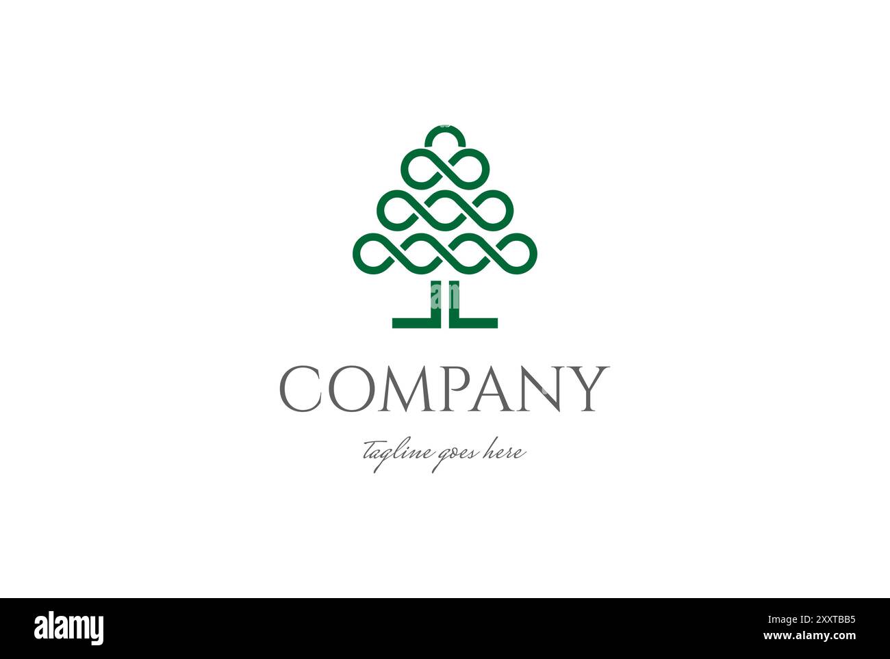 Circle Oak Banyan Maple Family Tree of Life Stamp Seal Emblem logo Design vecteur Illustration de Vecteur