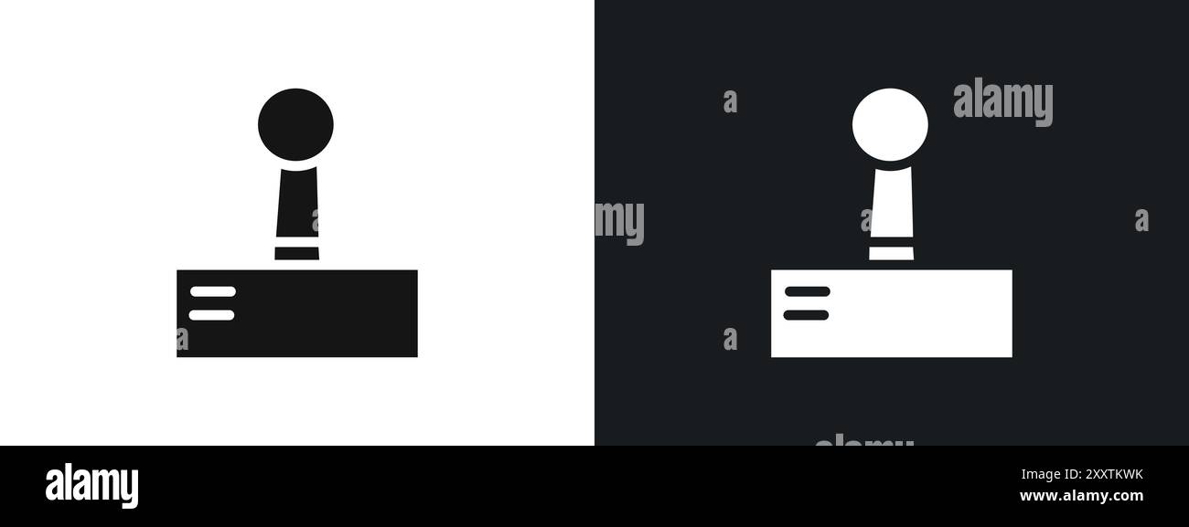 Icône de joystick signe graphique vectoriel linéaire ou symbole défini pour l'interface utilisateur de l'application Web Illustration de Vecteur