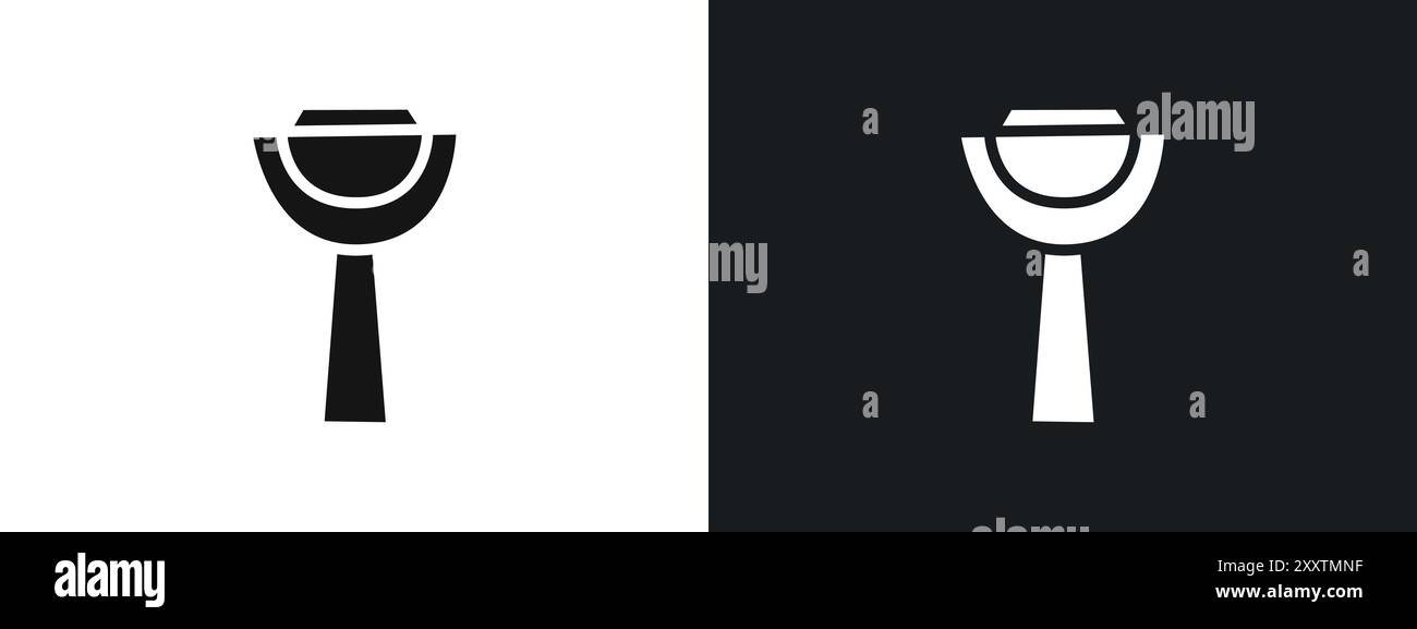 Peeler Kitchen icône graphique vectorielle linéaire signe ou symbole défini pour l'interface utilisateur de l'application Web Illustration de Vecteur