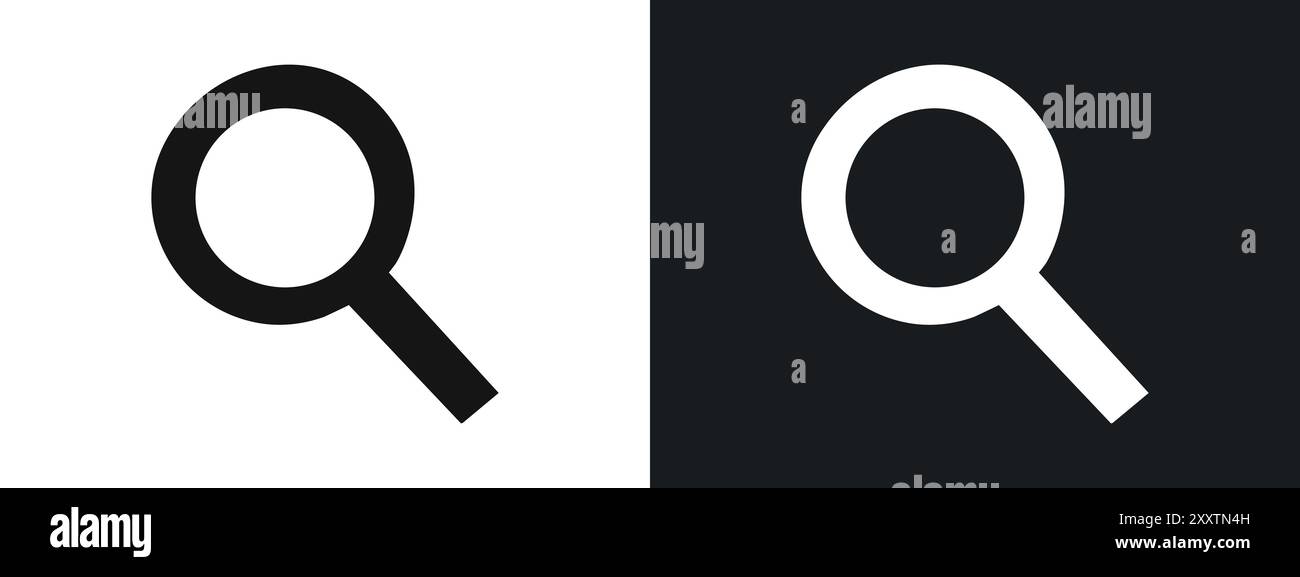 icône de recherche graphique vectorielle linéaire signe ou symbole défini pour l'interface utilisateur de l'application web Illustration de Vecteur