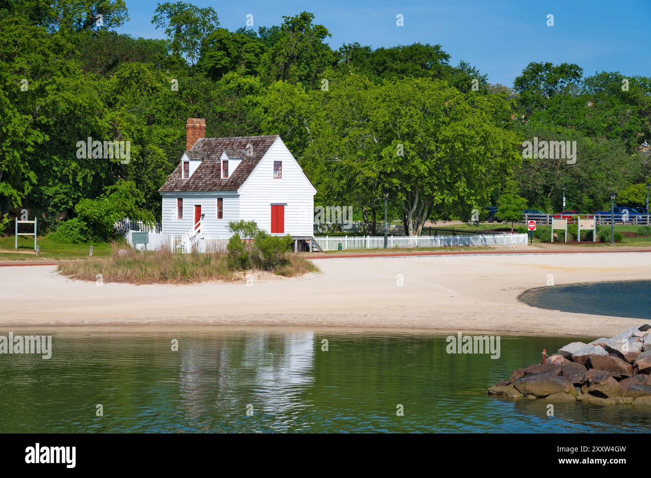 An Archer House à Yorktown, Virginie, États-Unis. Banque D'Images