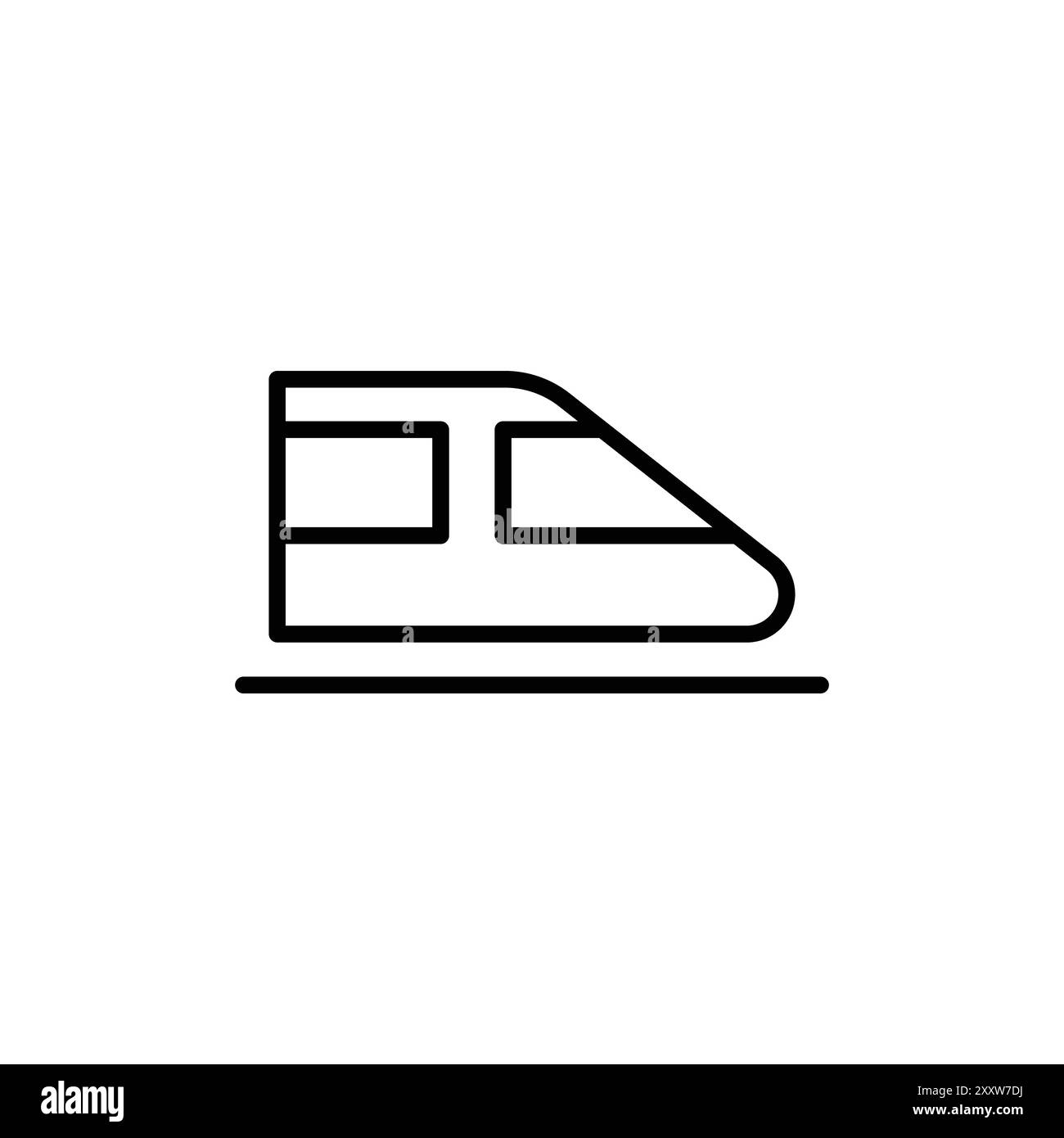 Collection de logo de conception Web d'icône de train à grande vitesse de métro dans le vecteur plat Illustration de Vecteur