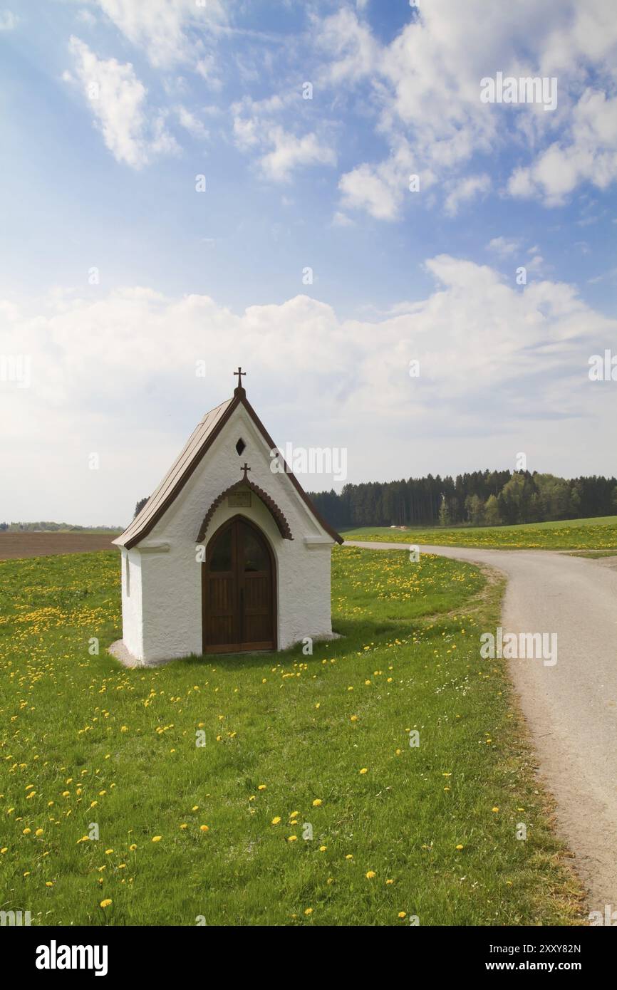 Sanctuaire en bord de route en haute-Bavière Banque D'Images