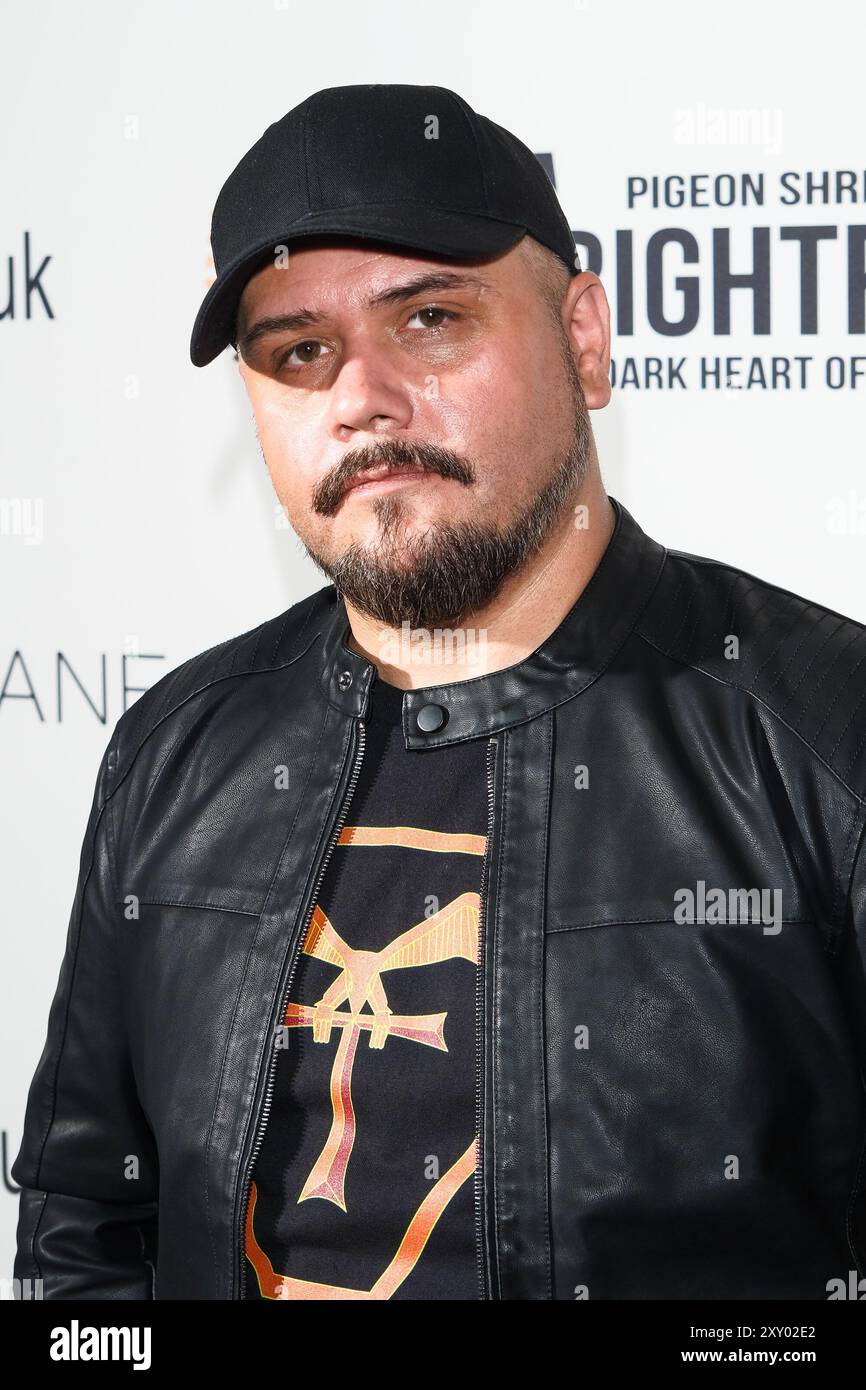 Londres, Royaume-Uni. 26 août 2024. Martin Hardwick photographié sur le mur des médias pour Charlotte lors du Frightfest 2024, la 25e édition du festival du film d’horreur. Photo de Julie Edwards./Alamy Live News Banque D'Images