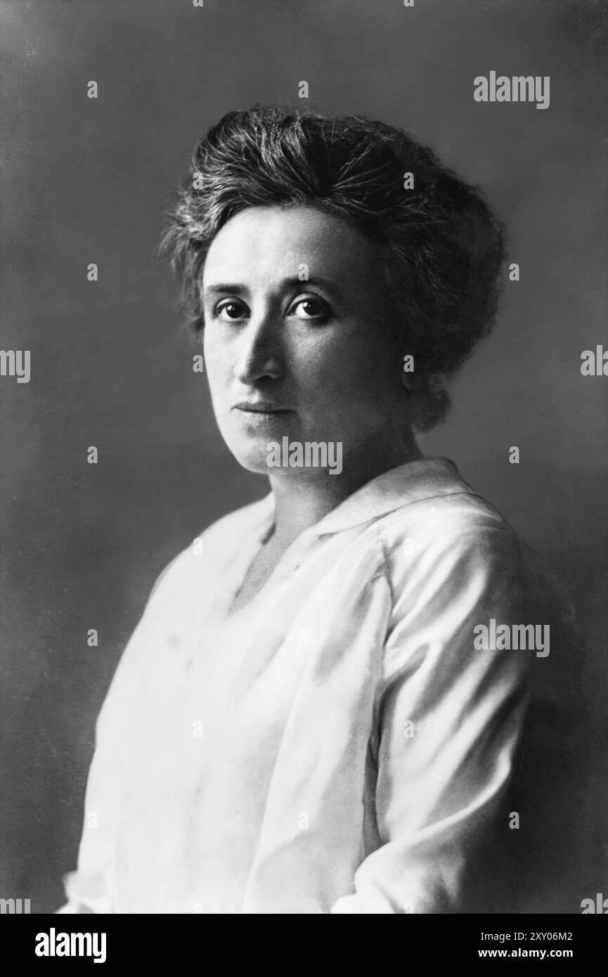 Portrait de Rosa Luxemburg. Vers 1895–1905. Banque D'Images