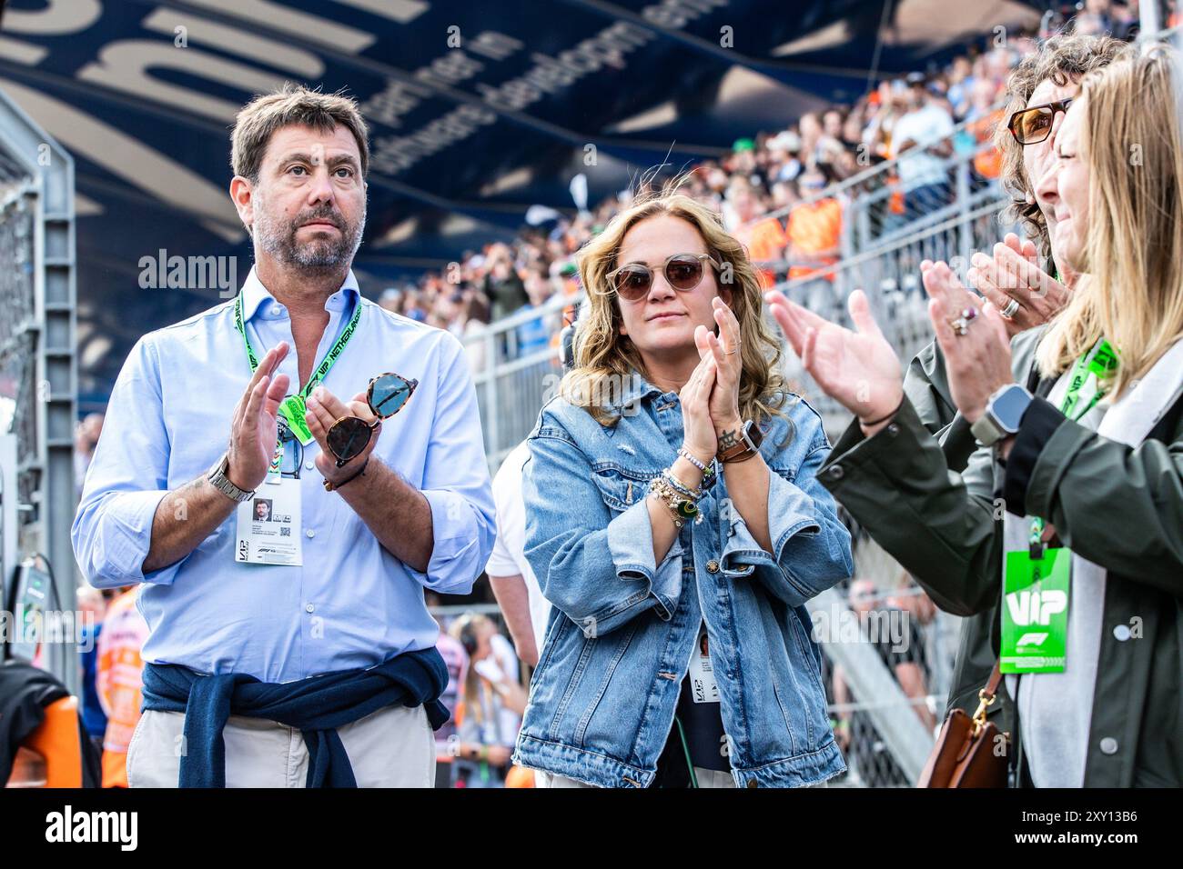 Zandvoort, pays-Bas. 22-25 août 2024. Grand Prix des pays-Bas de formule 1 Heineken. Dimanche, jour de la course. Andrea Agnelli, entrepreneur italien et manag sportif Banque D'Images