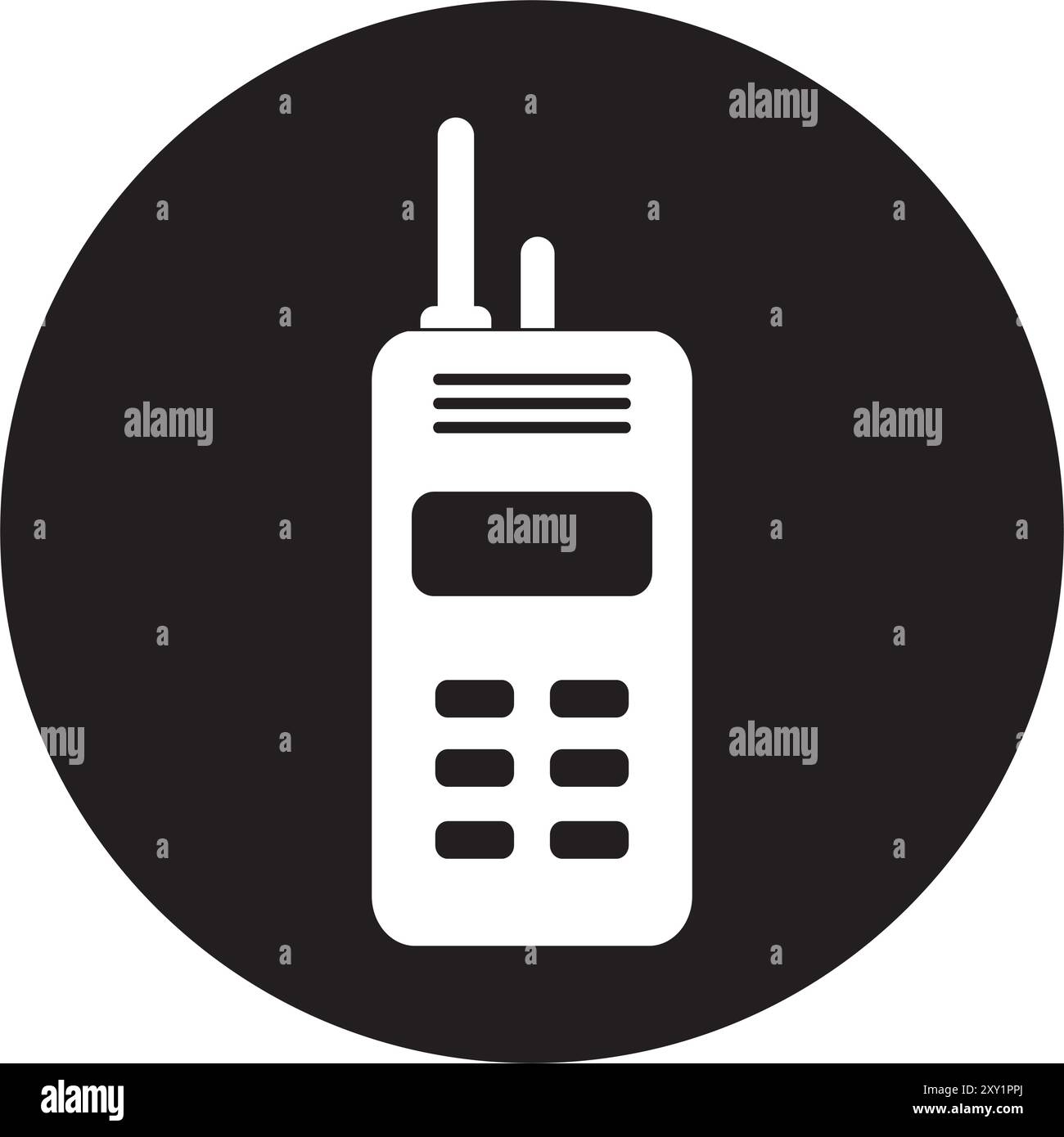 talkie-walkie icône vecteur illustration logo Illustration de Vecteur