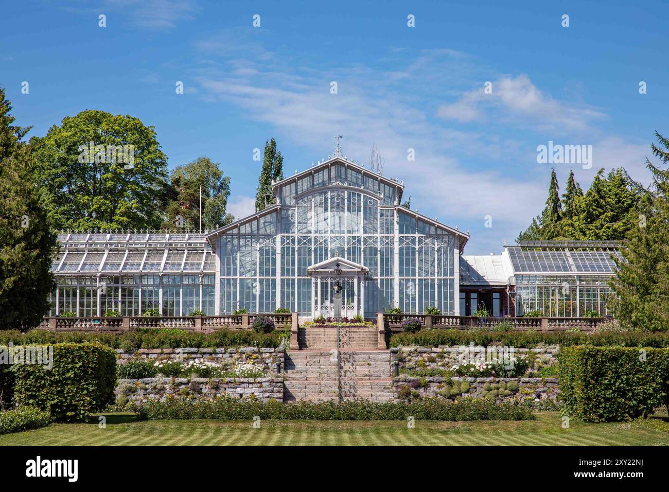 Winter Garden Glasshouses, fondée en 1893, à Helsinki, Finlande Banque D'Images