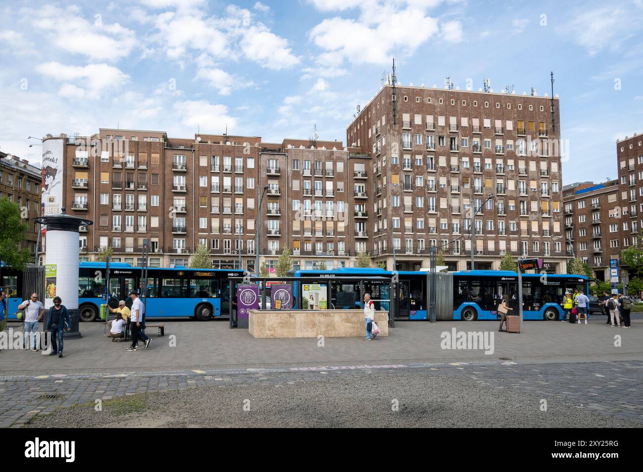 Immeubles d'appartements à Budapest Banque D'Images