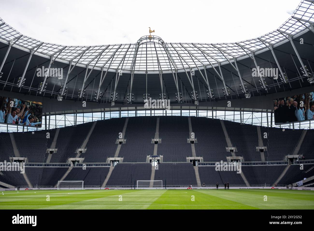 Londres, Angleterre. 10 août 2024. Le Tottenham Hotspur Stadium vu au club de football amical entre Tottenham Hotspur et Bayern Munich à Londres. Banque D'Images