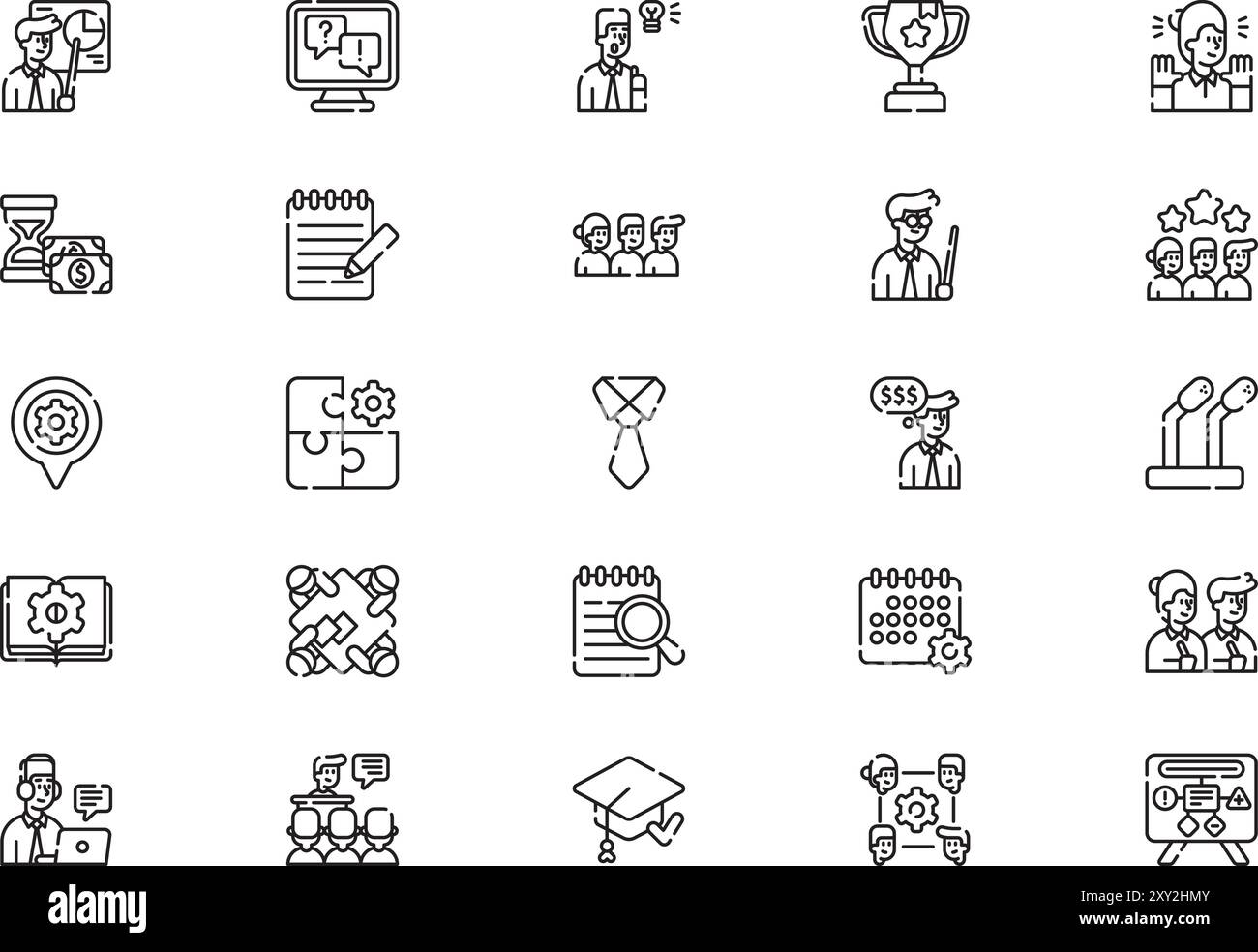 Collection d'icônes d'atelier est une illustration vectorielle avec trait modifiable. Illustration de Vecteur