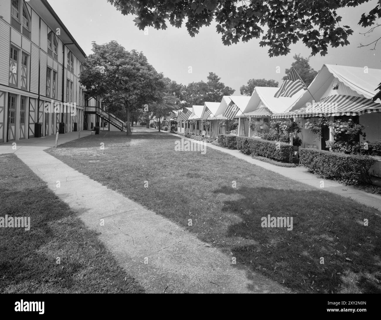 Tente Life à Ocean Grove, New Jersey, vers 1906 Banque D'Images